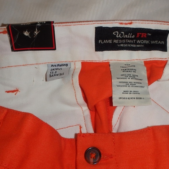 WALLS FR FLAME RESISTANT FRO55390OG WORK PANT - Picture 3 of 3